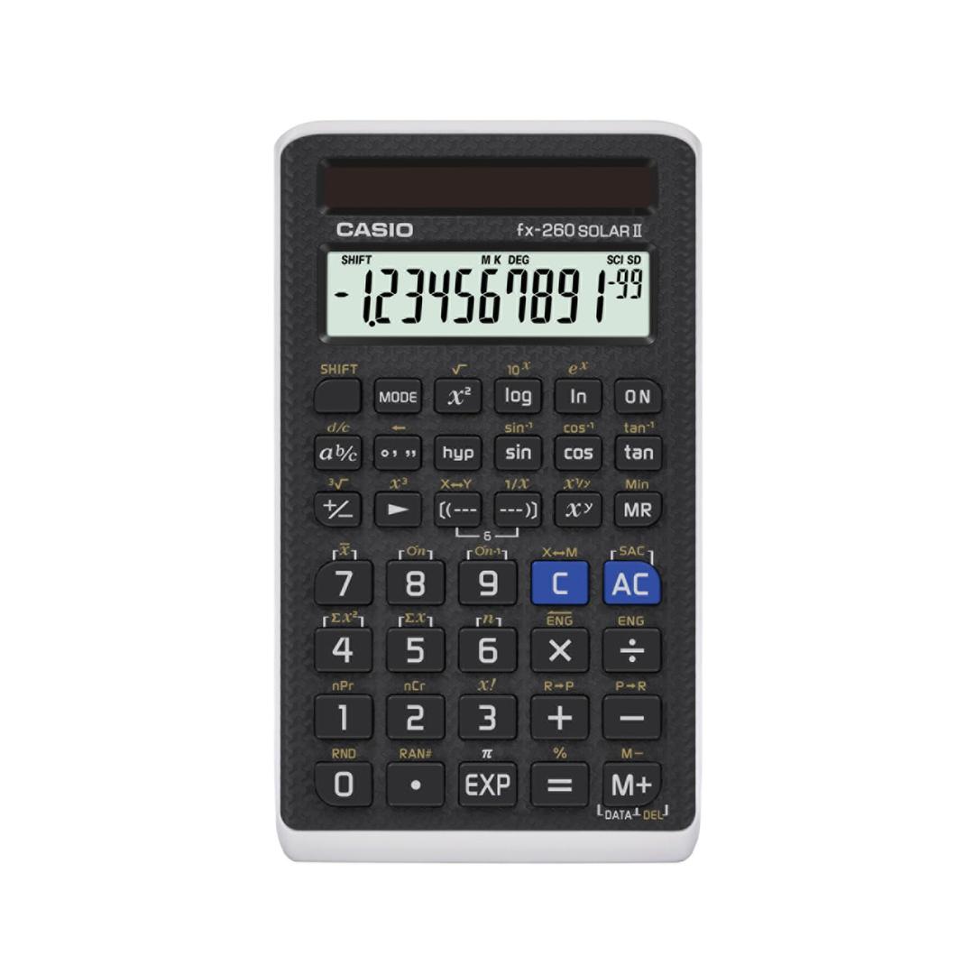 Casiofx-260SOLARII 1-Line Scientific Calculator, Black