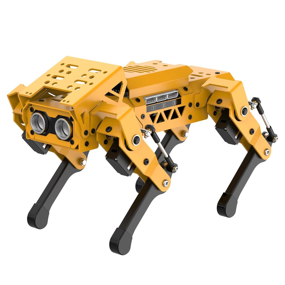 MechDog Robot Dog for Arduino Scratch Python Smart Robot with ESP32 Controller IMU Ultrasonic AI Camera, Self Balancing Target Recognition & Tracing Open Source Programming Science Set, Advance Kit