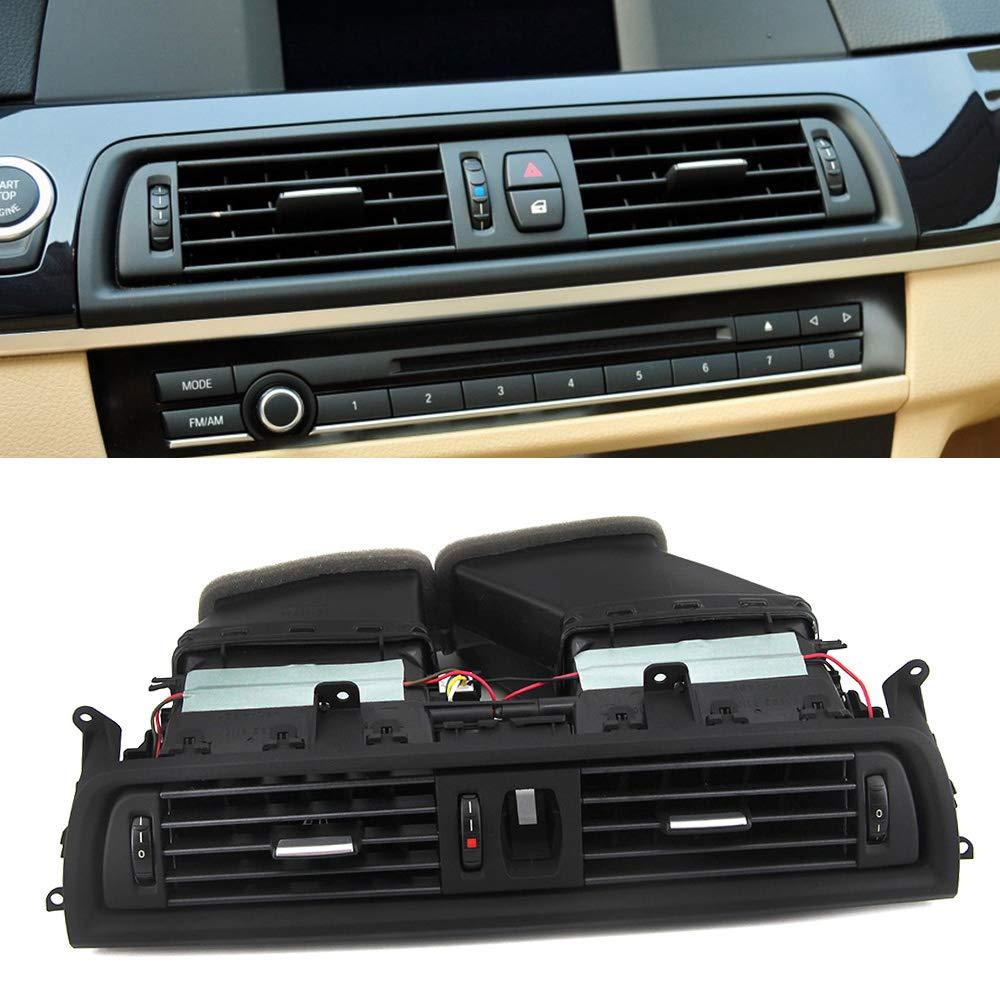 FEXONFront A/C Vent Assembly, Dashboard Fresh Air Grille Center Vents Replacement for 2011-2016 BMW 5 Series 528i 535i 535d 535 550i M5 Rep# 64229209136