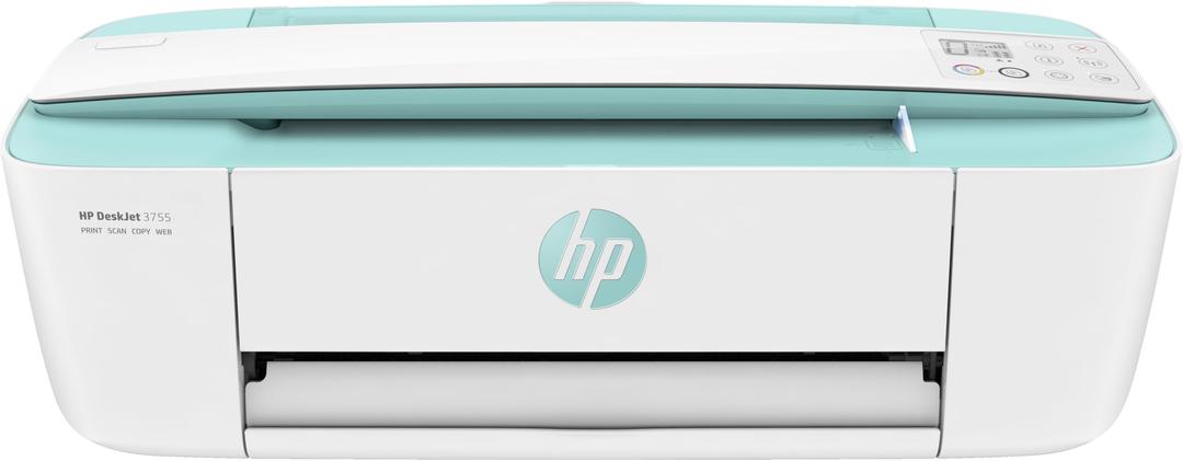 HP DeskJet 3755 Compact All-in-One Wireless Printer, HP Instant Ink, Works with Alexa - Seagrass Accent (J9V92A)