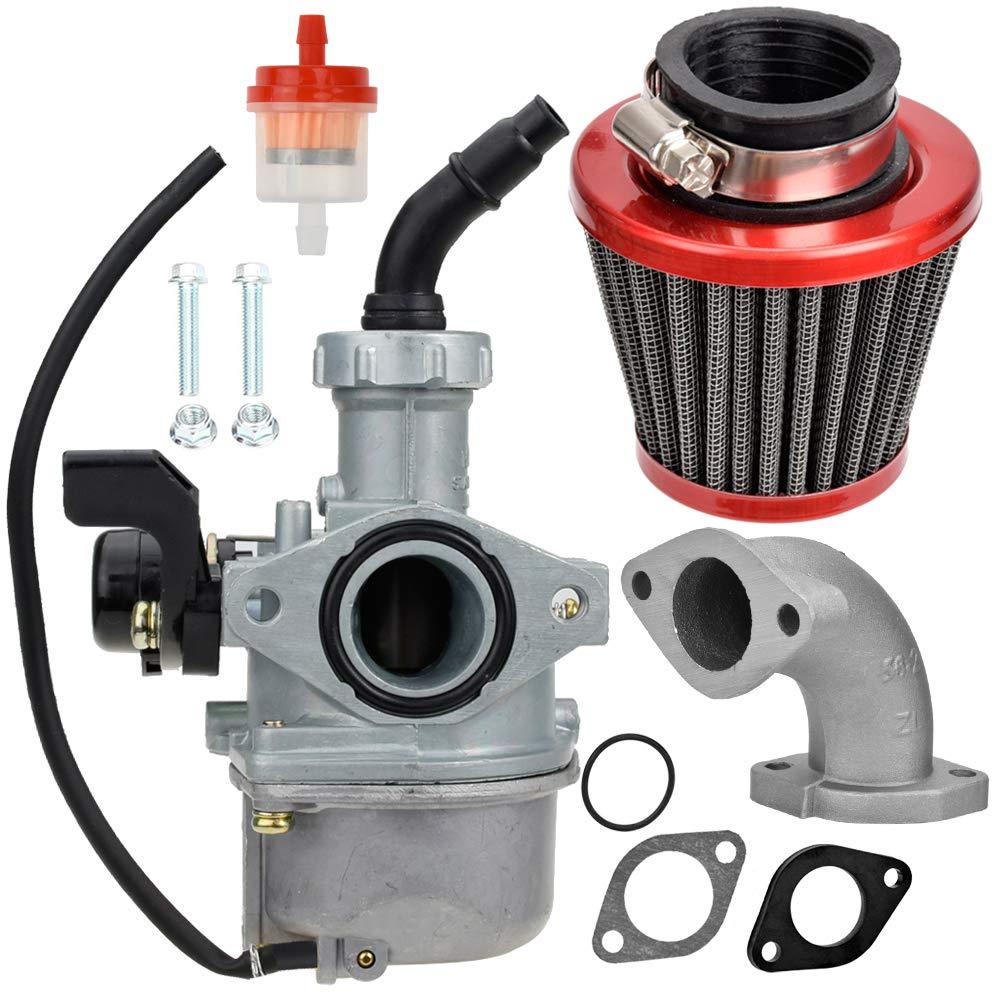 HIAORS PZ22 Carburetor 22mm Carb Kit for CRF XR 50 70 110cc 125cc Pit Dirt Bike ATV Quad 4 Wheeler Apollo SSR Sunl Roketa Taotao DB14 Coolster Kazuma Xpro ThumpStar 4 Stroke Engine Go Kart Parts