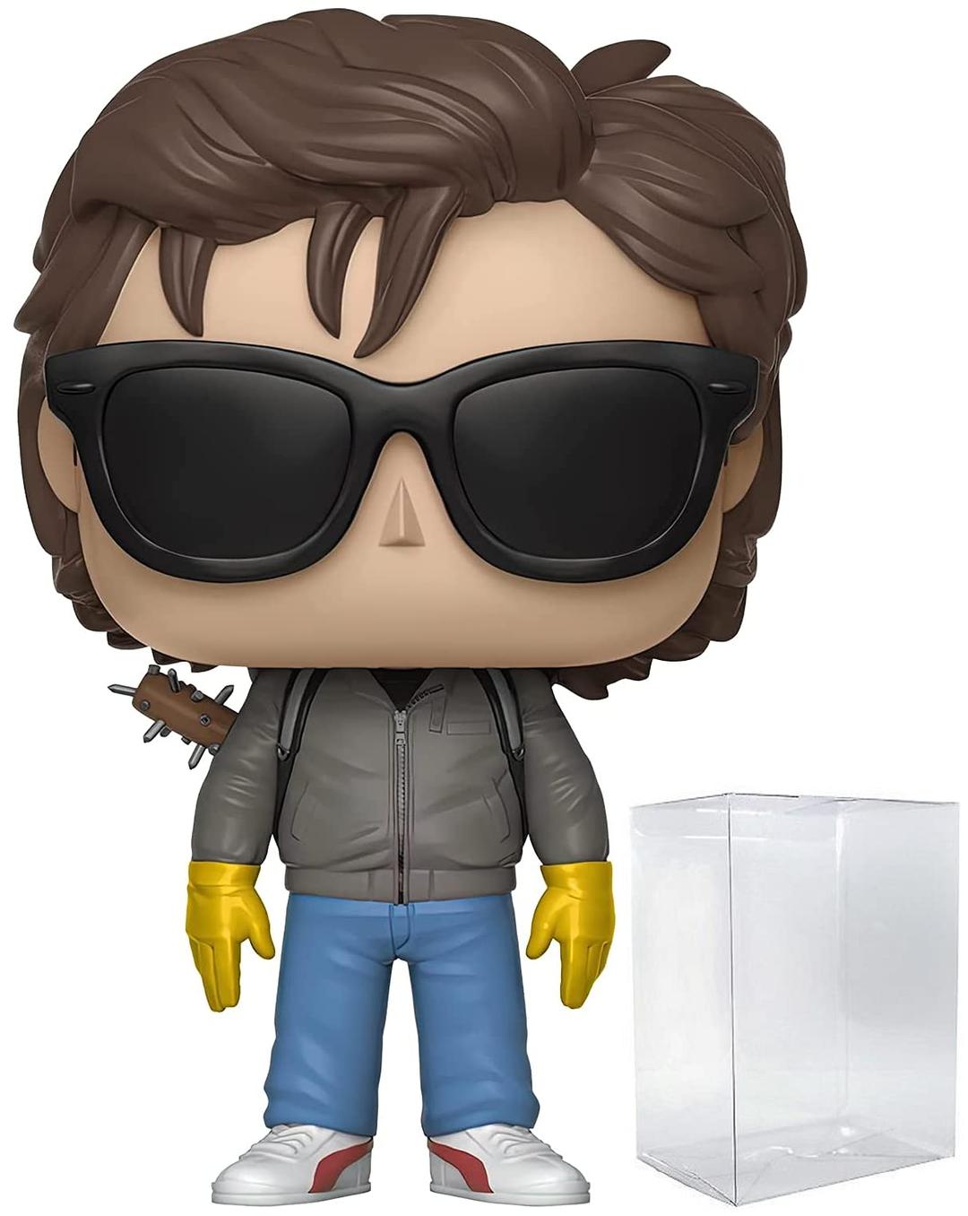 POP Stranger Things - Steve Harrington with Sunglasses Funko Pop! Vinyl Figure (Bundled with Compatible Pop Box Protector Case), Multicolored, 3.75 inches