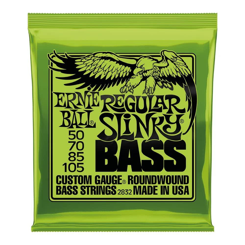 Ernie BallRegular Slinky Nickel Wound Bass Guitar Strings, 50-105 Gauge (P02832)