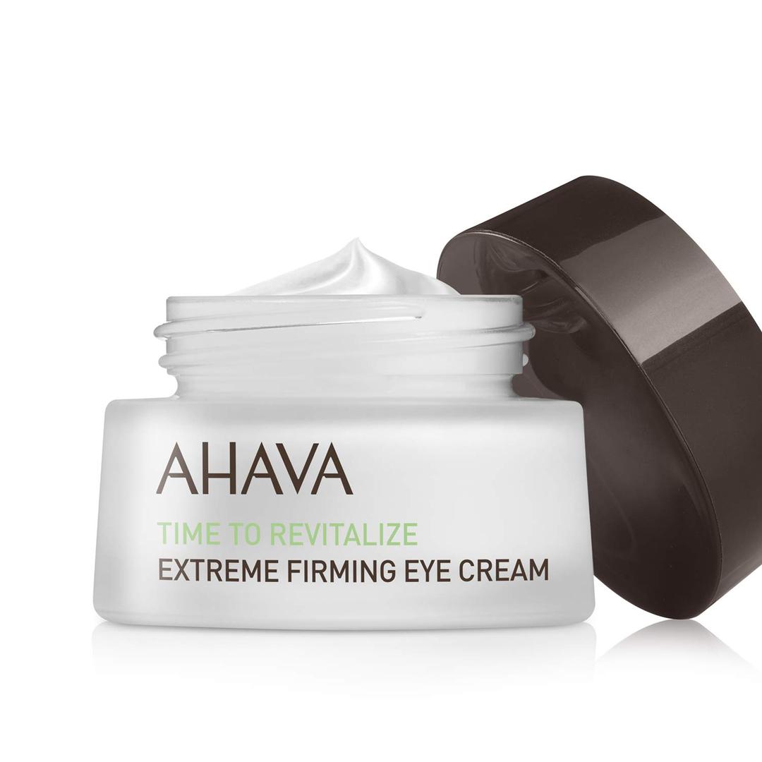 AHAVAExtreme Firming Eye Cream - Firms, Hydrates, Smoothes & Reduce Wrinkles of Eye Area, Enriched with Extreme Complex, Exclusive Dead Sea Osmoter, Peptides, Hyaluronic Acid & Shea Butter, 0.5 Fl.Oz