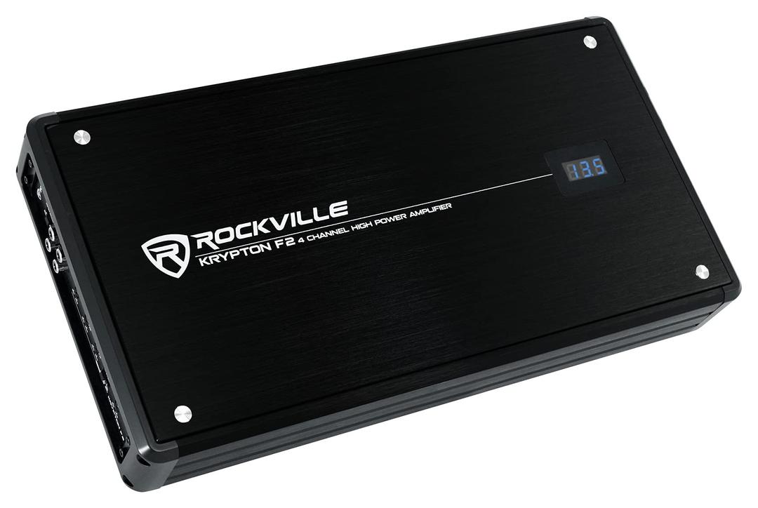 RockvilleKRYPTON F2 2400w Peak/600w RMS 4 Channel Amplifier Car Stereo Amp