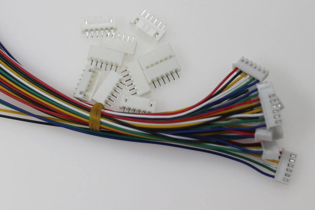 HSF 10 Sets JST XH 2.54mm 26 AWG 6 Pin Connector Plug Male with 200mm Red Black Yellow White Green Blue Terminal Connector Cable Wire and 10 Pieces Female Connector for Household Appliances etc