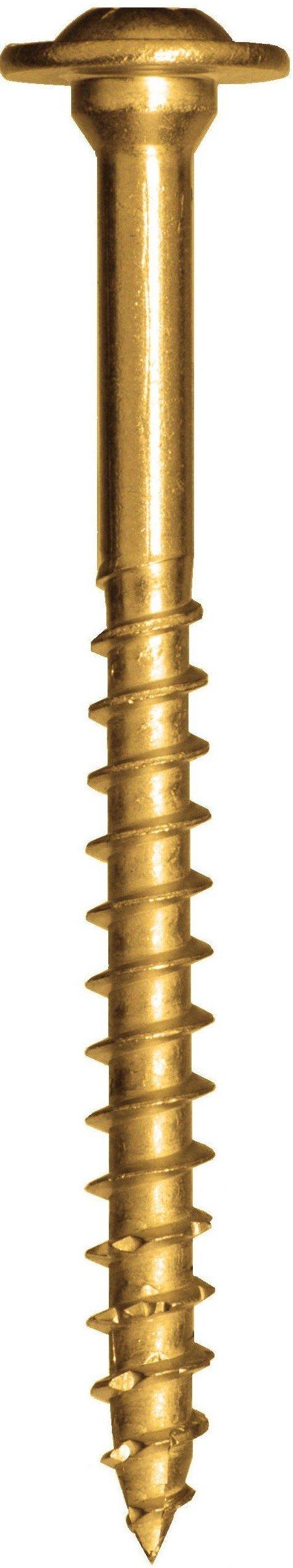 GRK Fasteners-114083 RSS14112HP RSS HandyPak 1-1/2-Inch Structural, 50 Screws per Package (772691121516), 1/4" x 1-1/2", Gold, Count