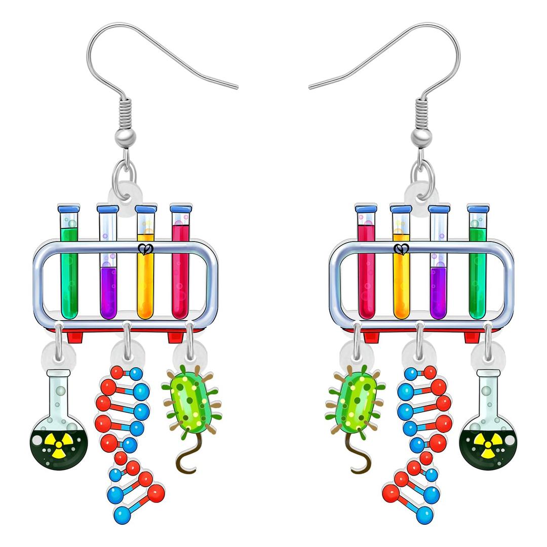 DALANEAcrylic Novelty School Chemistry Subject Teacher Earrings Dangle Drop Astronomy Teacher Appreciation Gifts for Women Back to School Jewelry