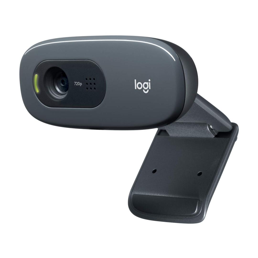 LogitechLogitech C270 HD Webcam, 720p, Widescreen HD Video Calling,Light Correction, Noise-Reducing Mic, For Skype, FaceTime, Hangouts, WebEx, PC/Mac/Laptop/Macbook/Tablet - Black