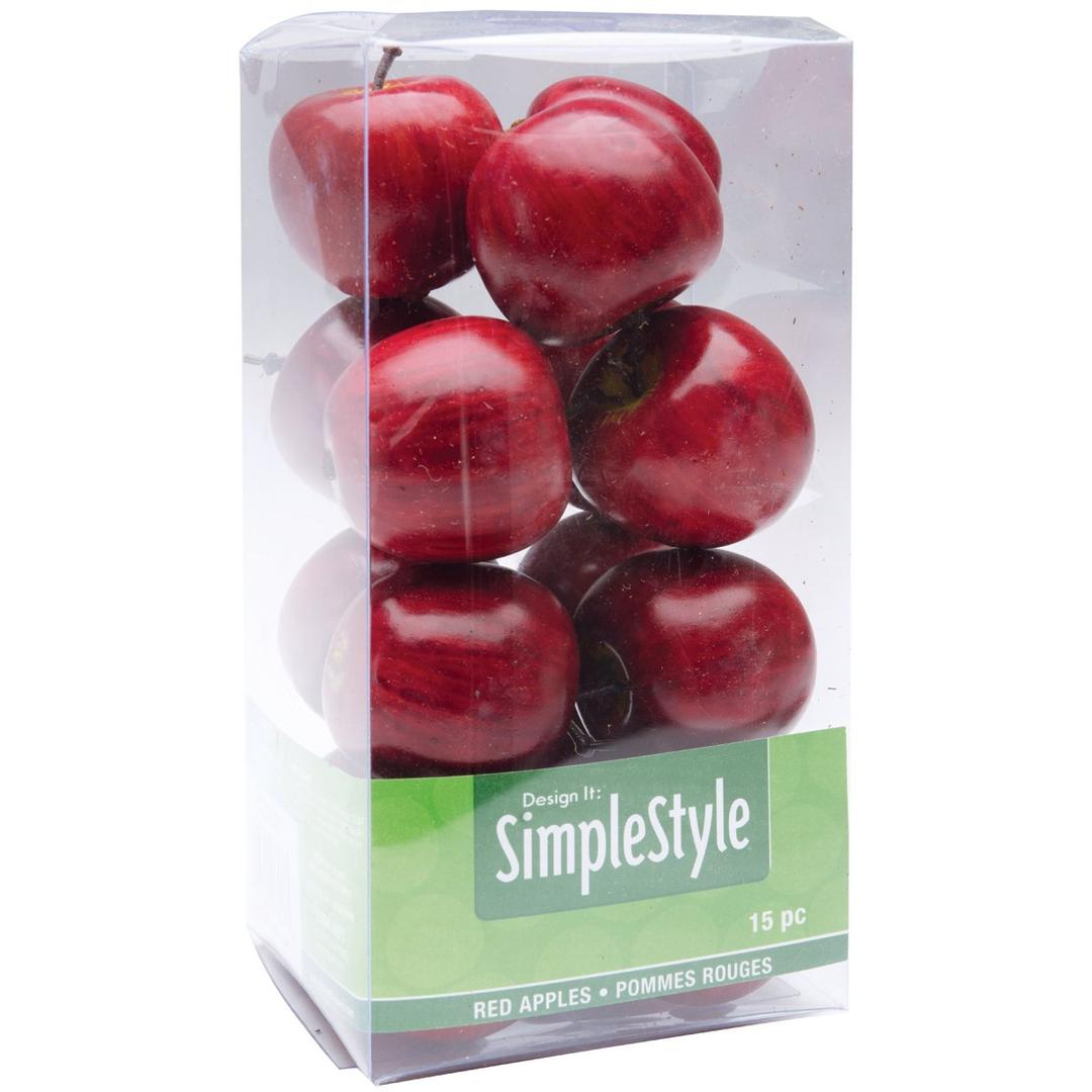 FloraCraft Vase Filler Mini Red Apples 15 Pieces