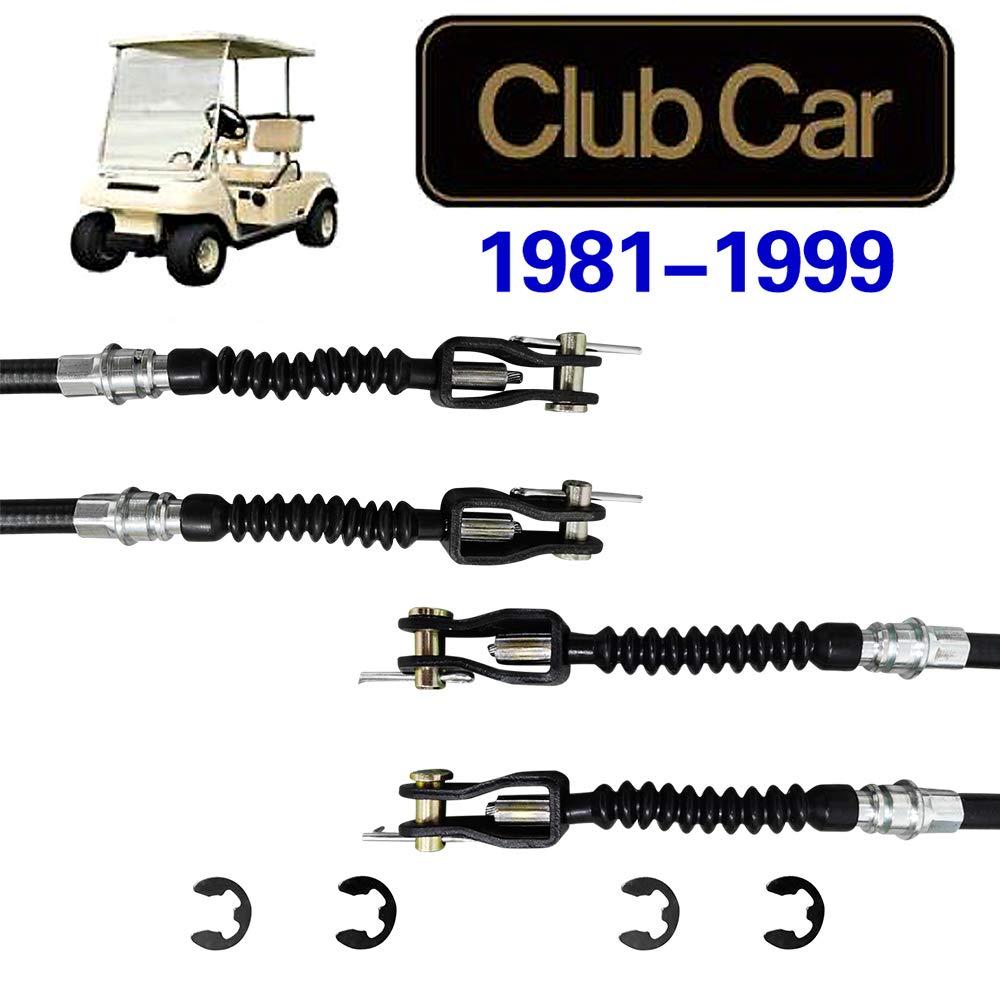 Drive-upClub Car DS Brake Cable Kit Driver & Passenger Side Stainless Steel Core Cable for 1981-1999 1011403