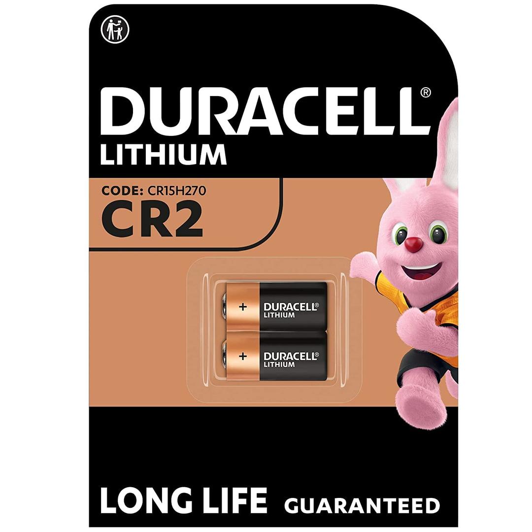 Duracell High Power Lithium CR2 Battery 3 V, Pack of 2 (CR15H270) Designed for Use in Sensors, Keyless Locks, Photo Flash and Flashlights