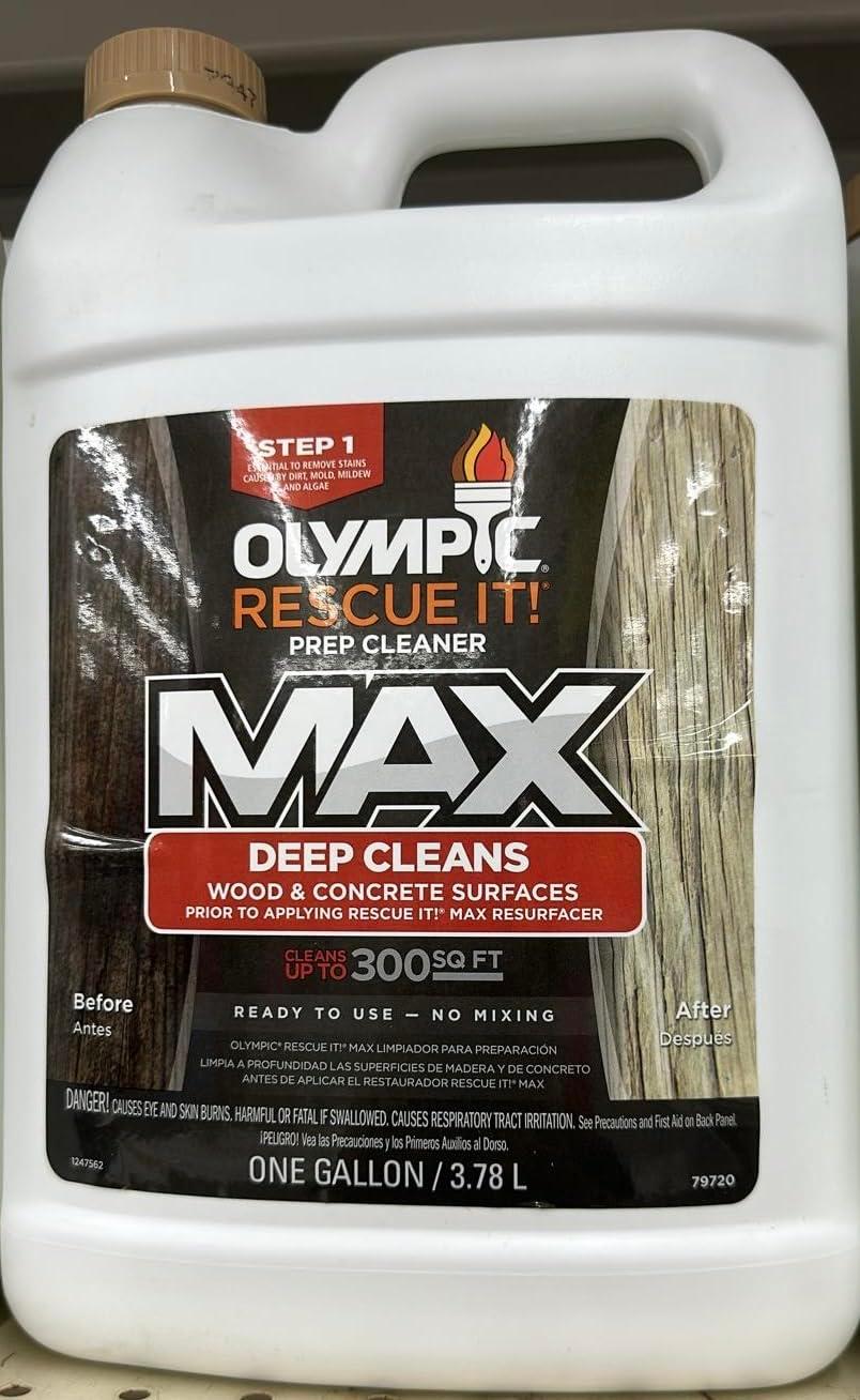 OLYMPICStain Rescue It Max Deck Prep Cleaner, 1-Gallon