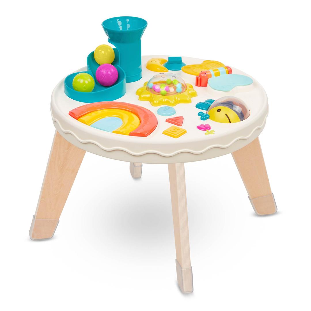 B. toysB. play- Colorful & Sensory Station- Developmental Musical Learning Toy for Babies- 7 activites- Lights and Sounds Play Table- 6 Months +