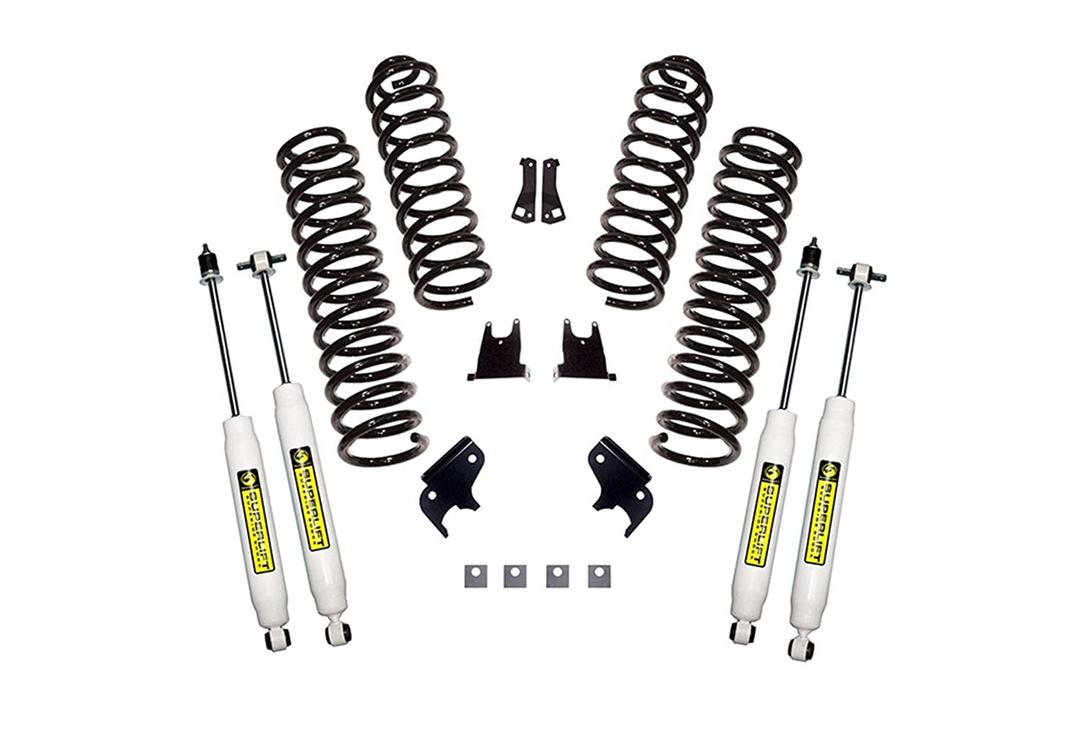 Superlift 2.5" Lift Kit for Jeep Wrangler JK | Complete Lift Kit with Front & Rear Superlift Shadow Series Shocks | K931 | Fits 2007-2018 Jeep Wrangler JK 4 Door