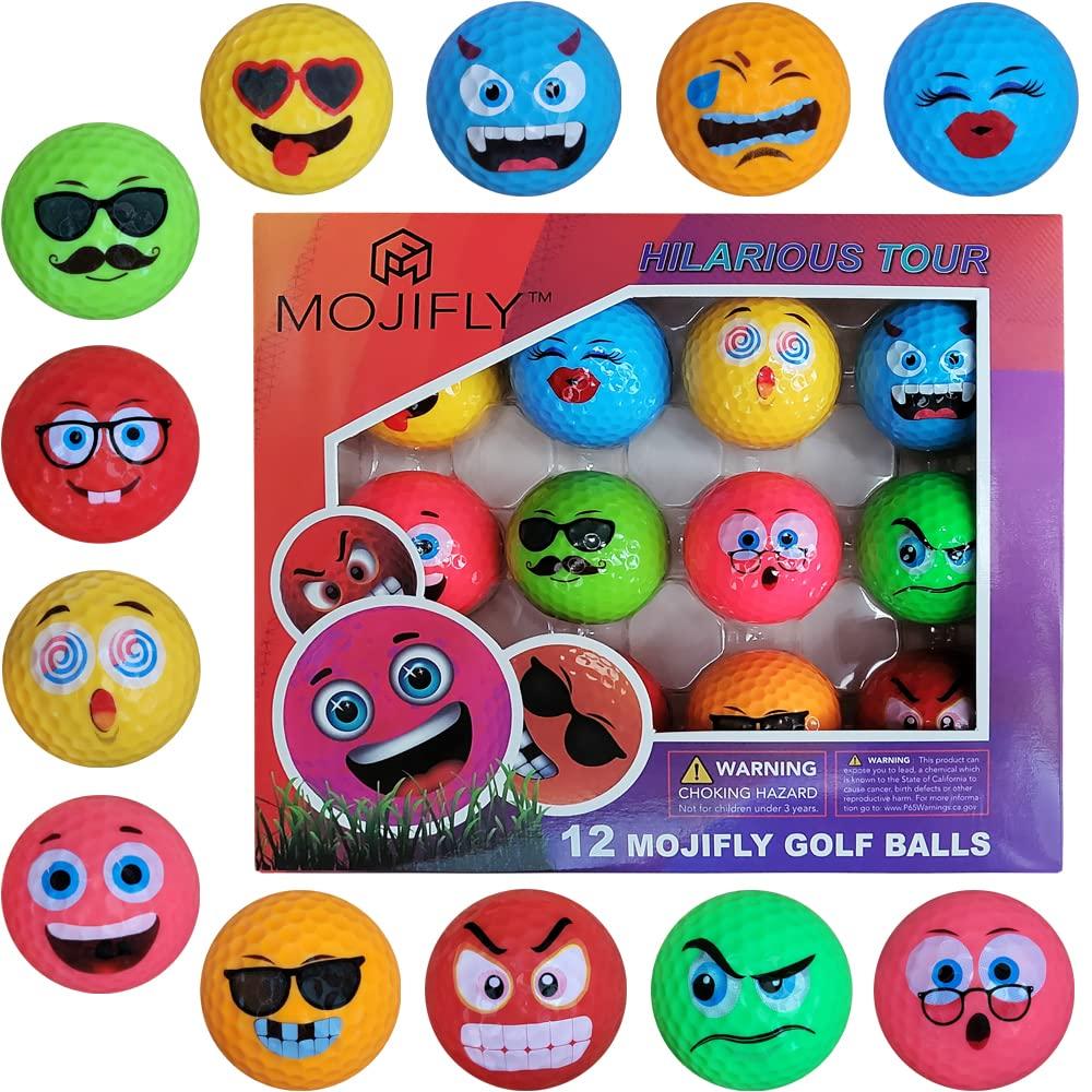 MOJIFLY Golf Balls, Novelty, Funny Kids Golf Balls for Gifts