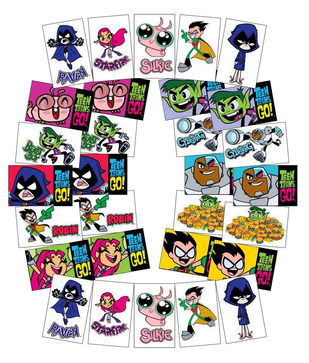 Teen Titans GO! Stickers (Series 1) - 30 Vending Sticker Sheets for Party Favors, Goodie Bags, Activities, Rewards - Featuring Robin, Cyborg, Starfire, Raven, Beast Boy, and Silkie