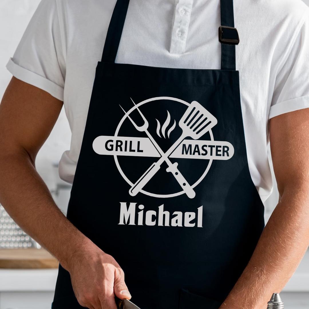 Custom Aprons for Men, Fathers Day Gifts for Dad, Dad Gifts, Chef Apron, Grilling Gifts for Men, Delantales de Cocina para Hombres, Kitchen Apron