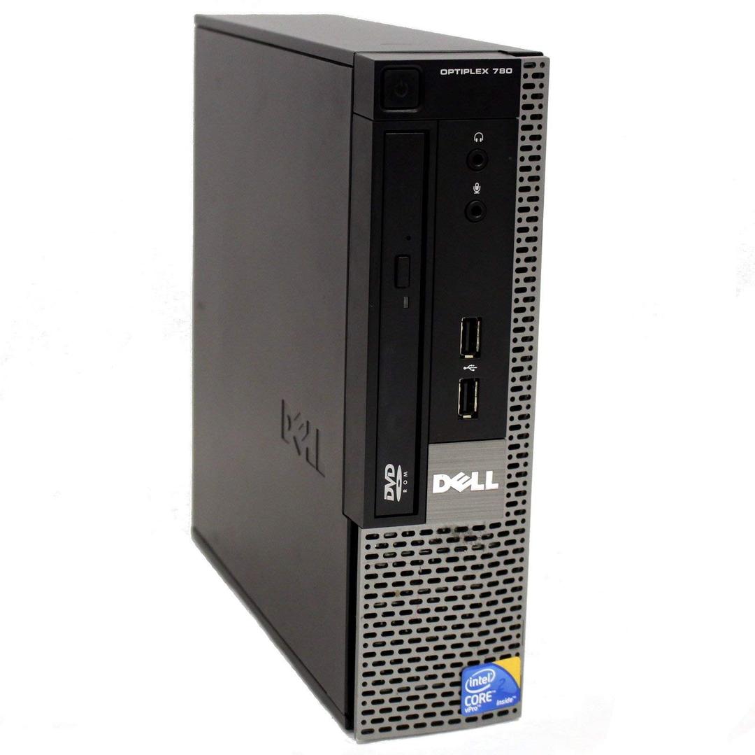 Dell OptiPlex 780 USFF Desktop Intel Core 2 Duo 3.0 GHz 4 GB RAM 250 GB HD DVD Win Pro 32-Bit (Renewed)