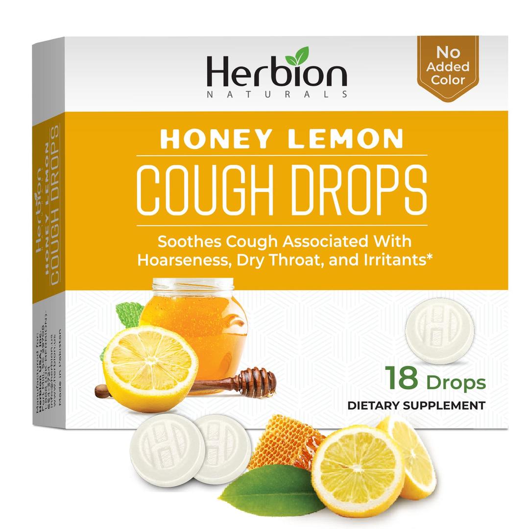 Herbion NaturalsNatural Honey Lemon Cough Drops,18 Count