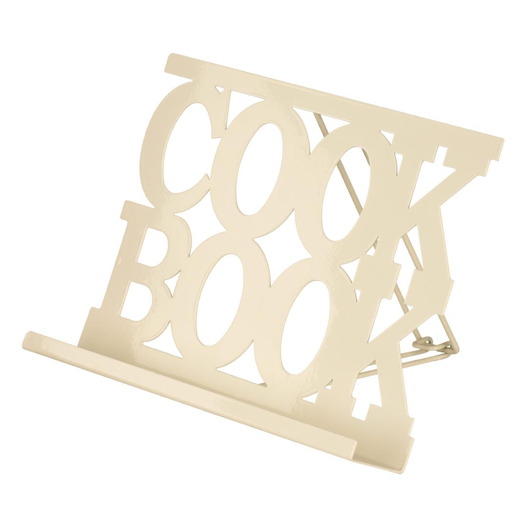 PremierHousewares 509442 Cookbook Stand - Cream , H20 x W30 x D4cm