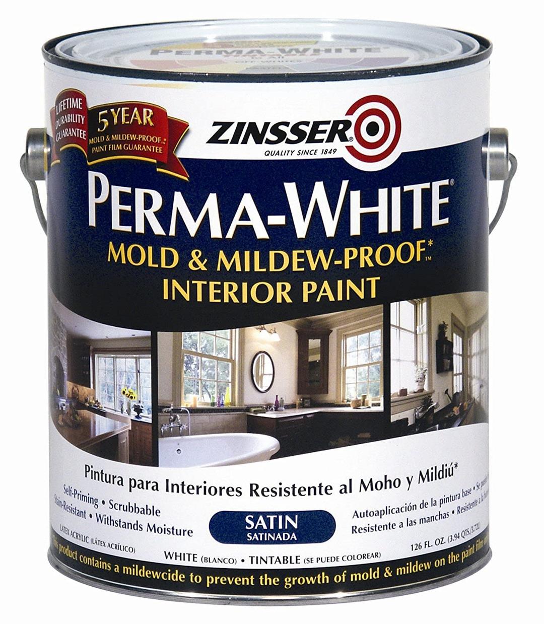 Rust-OleumCorporation 02711 Mold And Mildew Proof Interior Paint, 1-Gallon, Satin