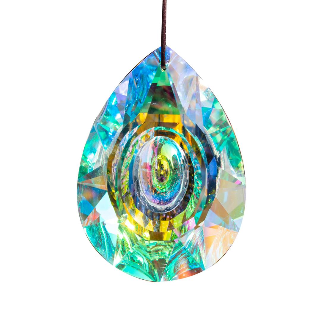 H&D HYALINE & DORA89mm/3.5in Hanging Chandelier Crystals Prisms for Window Suncatchers Chandelier Parts Rainbow Maker Pendants