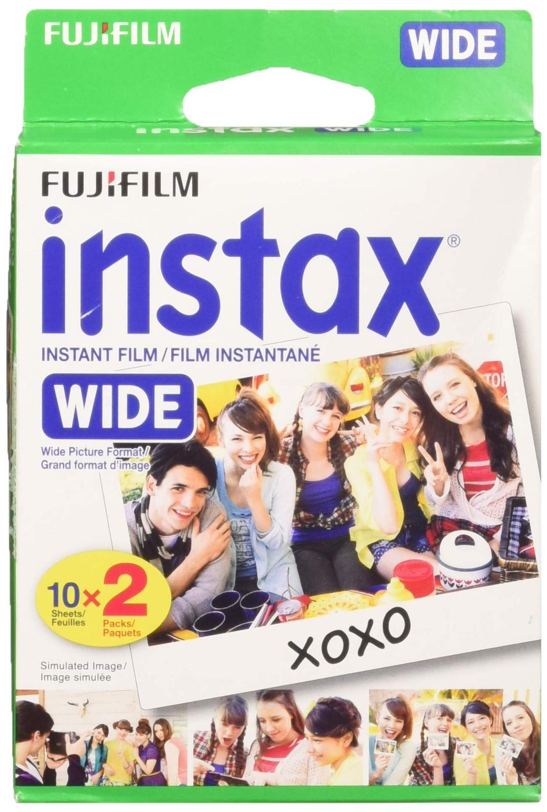 Fujifilm Wide Instant Color Film Instax for 200/210 Cameras - 2 Twin Packs - 40 P.