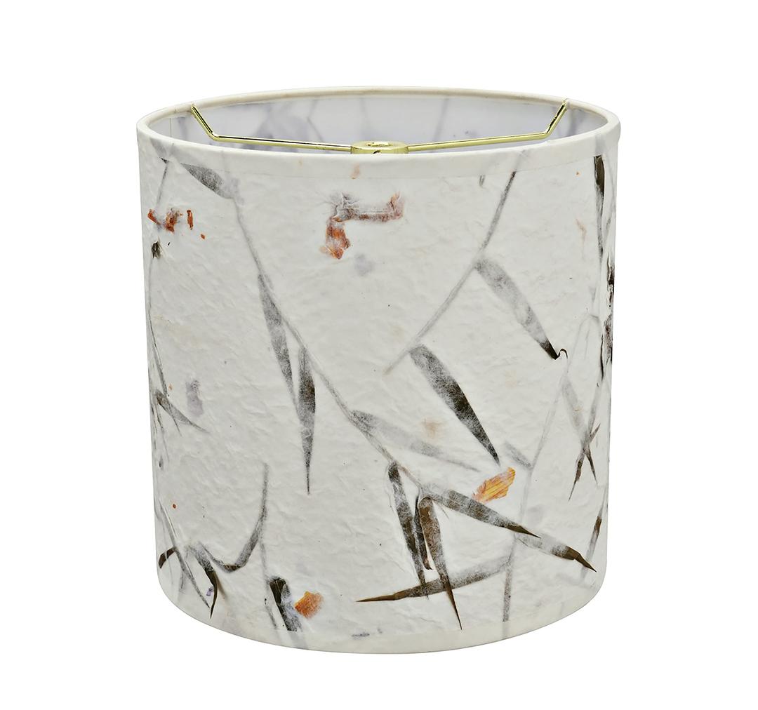 Aspen Creative 31223 Transitional Drum (Cylinder) Shaped Spider Construction Lamp Shade in Off White, 8" wide (8" x 8" x 8")