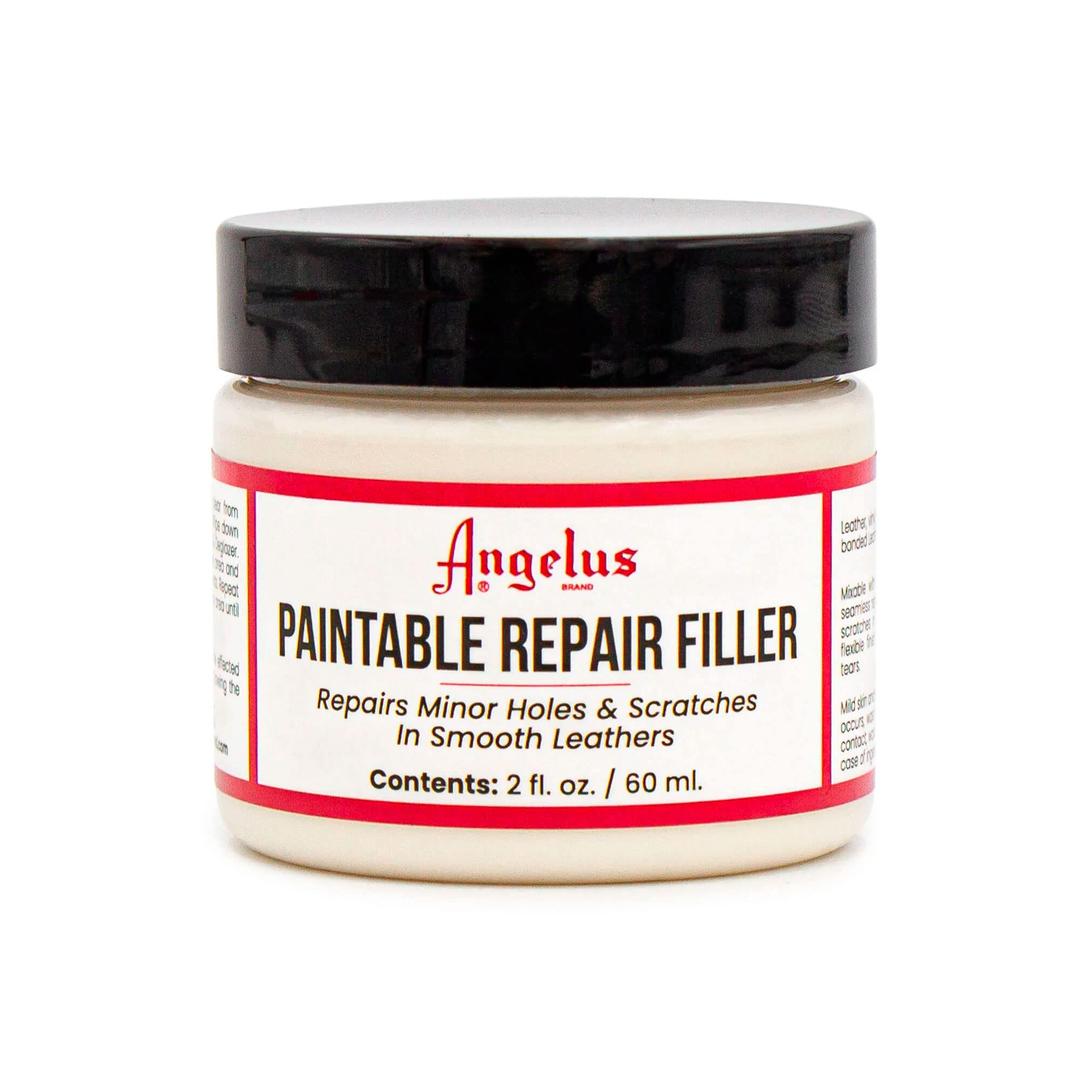 AngelusLeather Filler for Filling or Repairing Holes, Tears, Cracks, Scratches, for Leather Car Seats, Furniture, Shoes- Flexible - 2oz