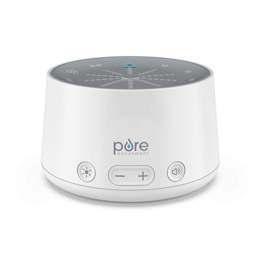 Pure EnrichmentDoze Sound Machine and Sleep Light - 6 Soothing Sounds, Relaxing Pulse Light, Auto Sleep Timer, and Built-in USB Charger - All-Natural Sleep and Stress Reliever