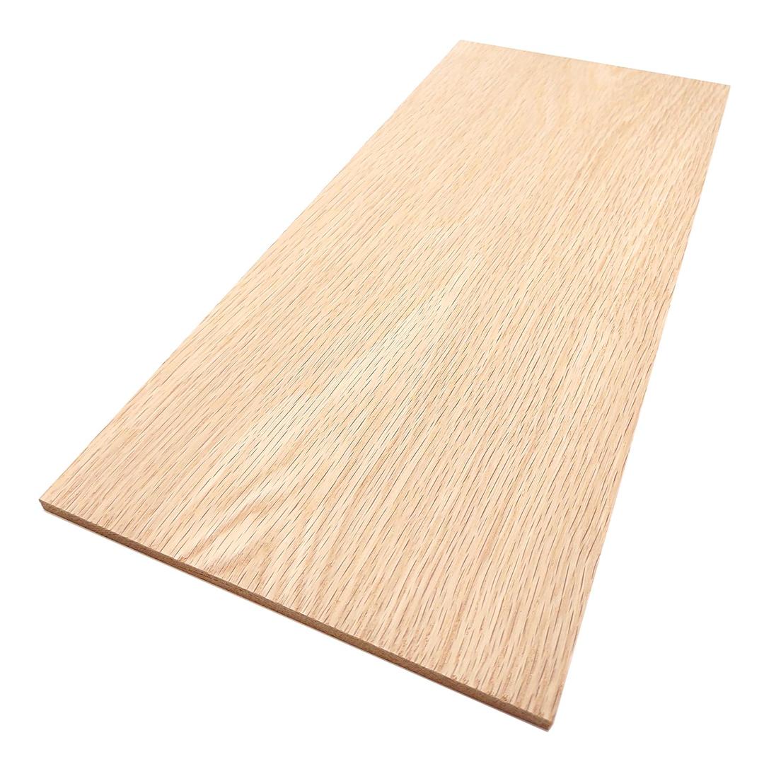 Red Oak Planks - 2-Pack Unfinished Oak Craft Wood - 1/4’’ (6mm) 100% Pure Hardwood - Laser Engraving Blanks - Red Oak Wood Planks for Crafts and Gifts