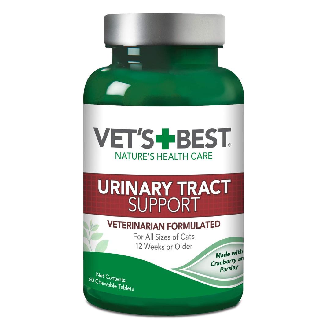 Vet's BestCat Urinary Tract Support Chewables | Supports A Healthy Urinary Tract in Cats | 60 Chewable Tablets