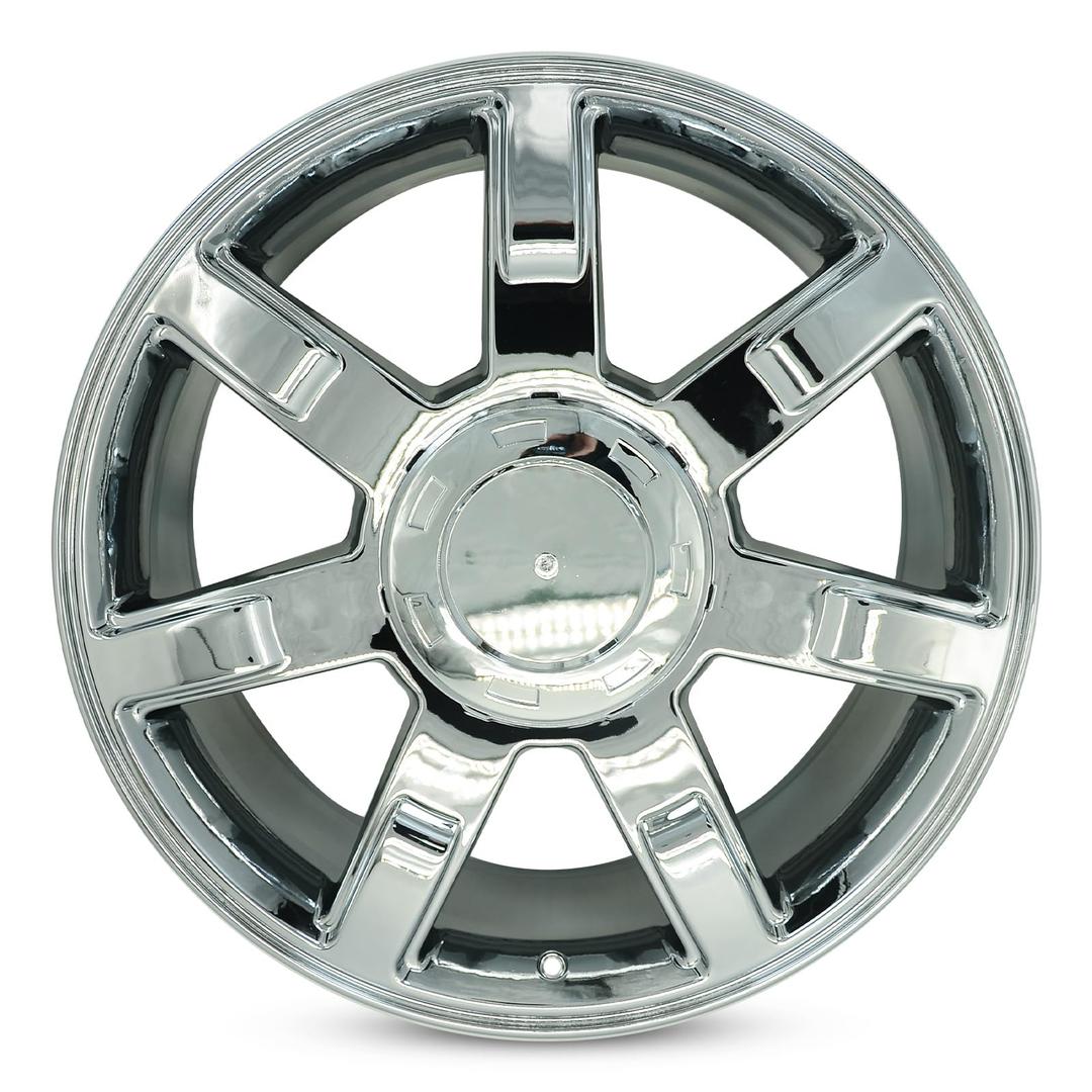 22" 22x9 New Single Chrome Alloy Wheel for 2007-2014 Cadillac Escalade ESV EXT OEM Design Replacement Rim