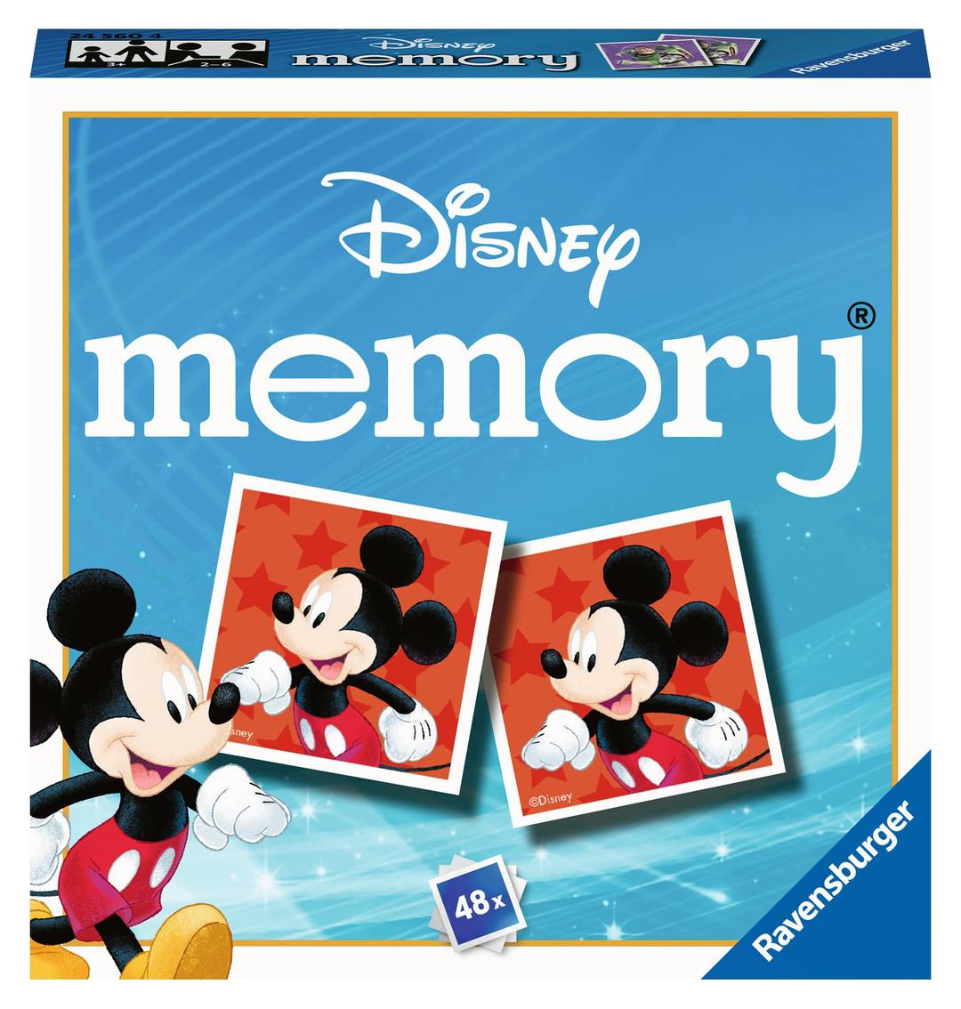 Ravensburger Disney Mini Memory Matching Picture Snap Pairs Game for Kids Age 3 Years Up