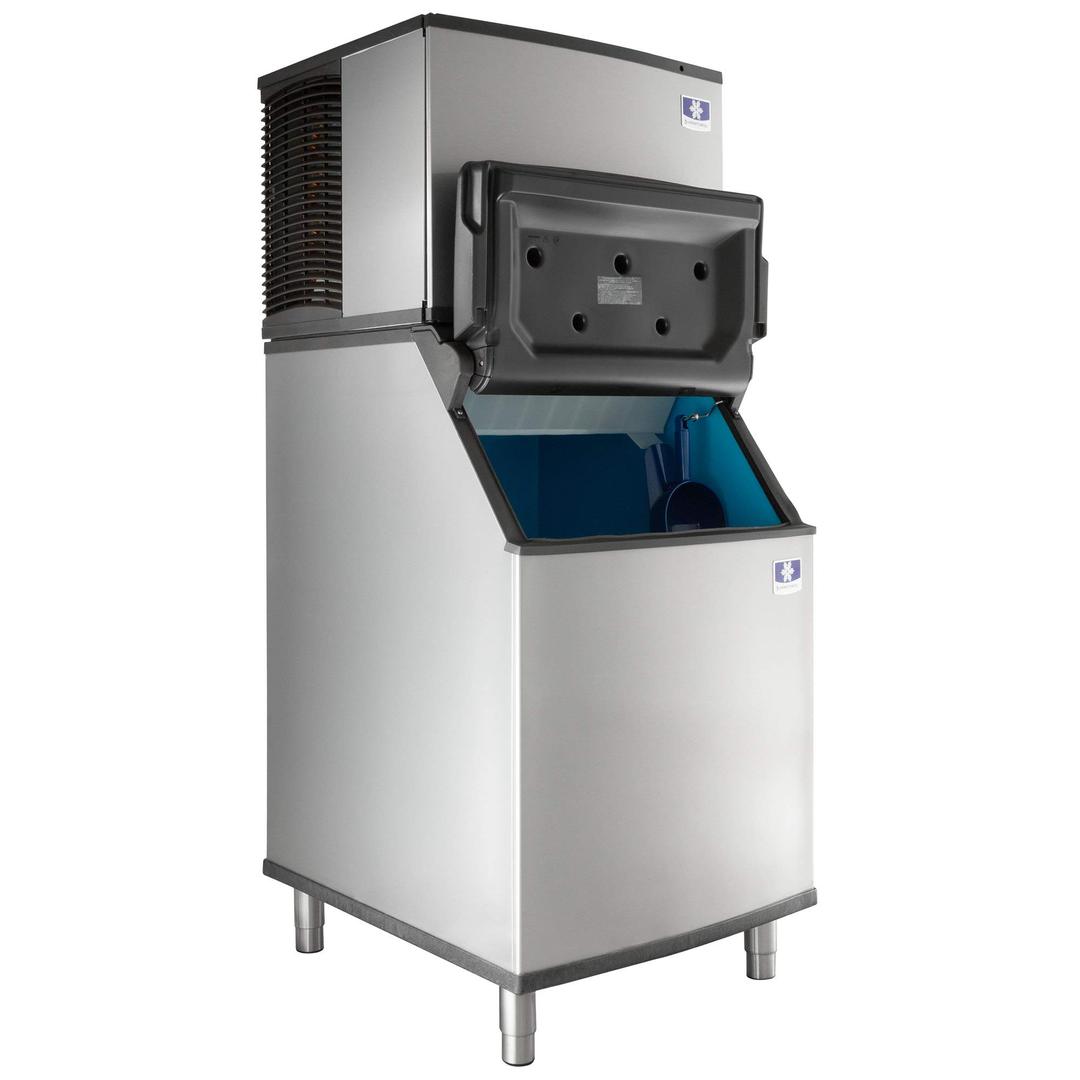 Manitowoc IDT0450A-161 Indigo NXT 30" Air-Cooled Full-Dice Ice Maker Machine with D570 Ice Storage Bin for Hotel Pub Bar | 470 lb. Ice/24hrs, 532 lb. Bin Capacity | DuraTech Coated Steel, 115v | NSF