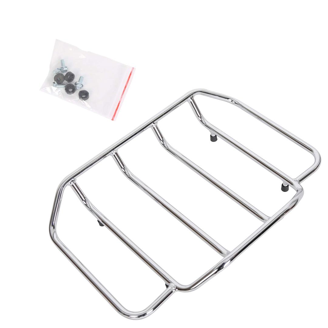 ECOTRIC Chrome Motorcycles Trunk Luggage Rack Rail for 1984-2023 Harley Touring Road King Street Glide Road Glide (Replaces # 53665-87)