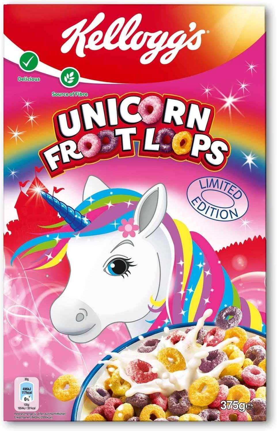 Kellogg's Unicorn Froot Loops Limited Edition Cereal 375g