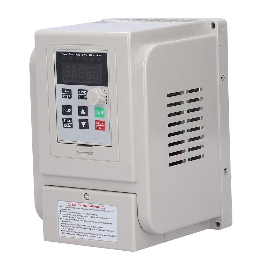 Variable Frequency Inverter 2.2KW VFD Single Phase 110V to Three Phase 220V Spindle Motor Speed Control Frequency Converter VFD Phase Converter vfd 220v input 220v 3 phase output vfd 110v