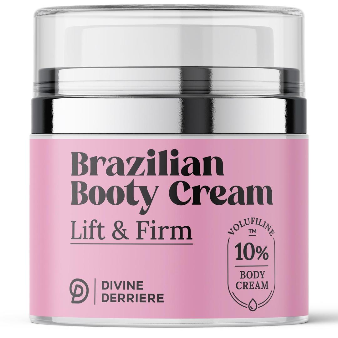 Divine DerriereBrazilian Body Butter Cream, Lift and Firm Body Cream with Volufiline Helps Reduce the Appearance of Cellulite for a Lifted and Firm-looking Derriere, Bum Bum Cream, 50ml