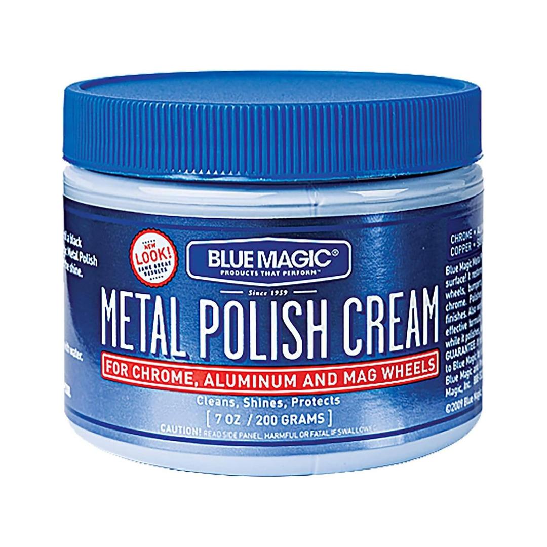 Blue Magic400 Metal Polish Cream Non-Abrasive Tarnish and Oxidation Remover for Chrome, Aluminium, Brass, Copper, Sterling Silver and Stainless Steel, 7 oz., Pack of 1