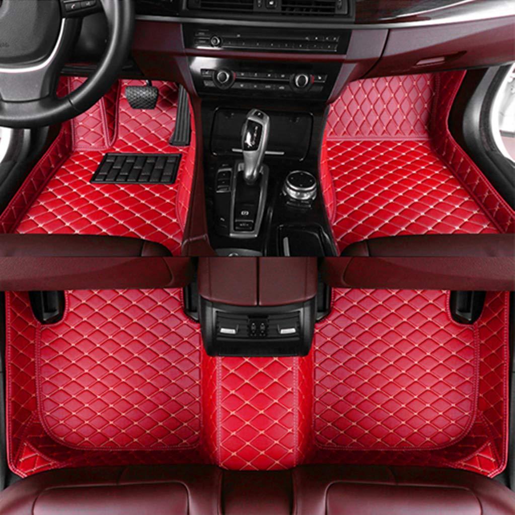 for Infiniti G Series G25 G35 G36 G37 2010-2013 Two Doors Coupe Floor Mats Custom All Full Surrounded Cargo Liner All Weather Waterpoof Anti-Slip Left Driving Red