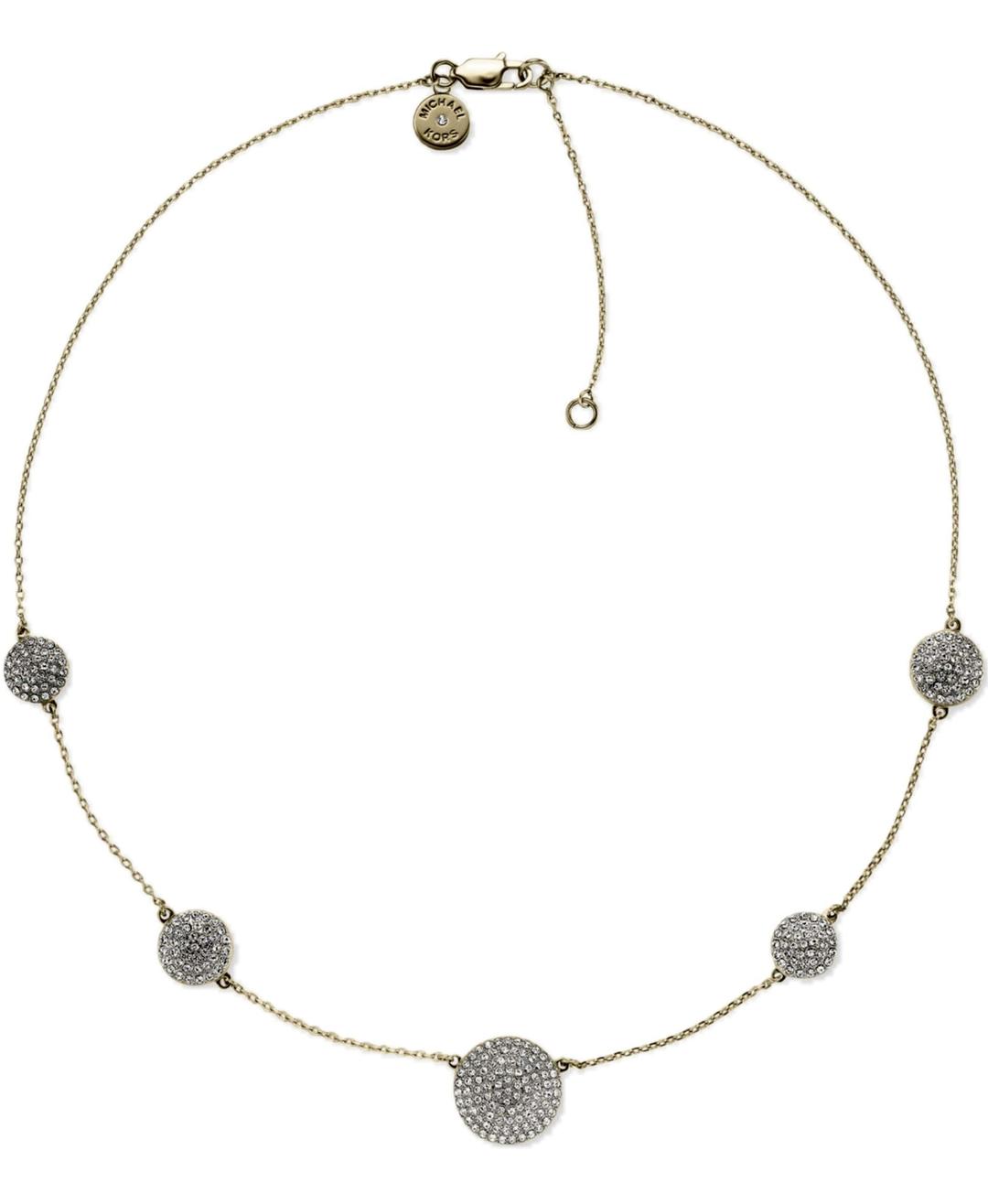 Station Round Pave-embellished Rose Gold-tone Necklace Mkj3911