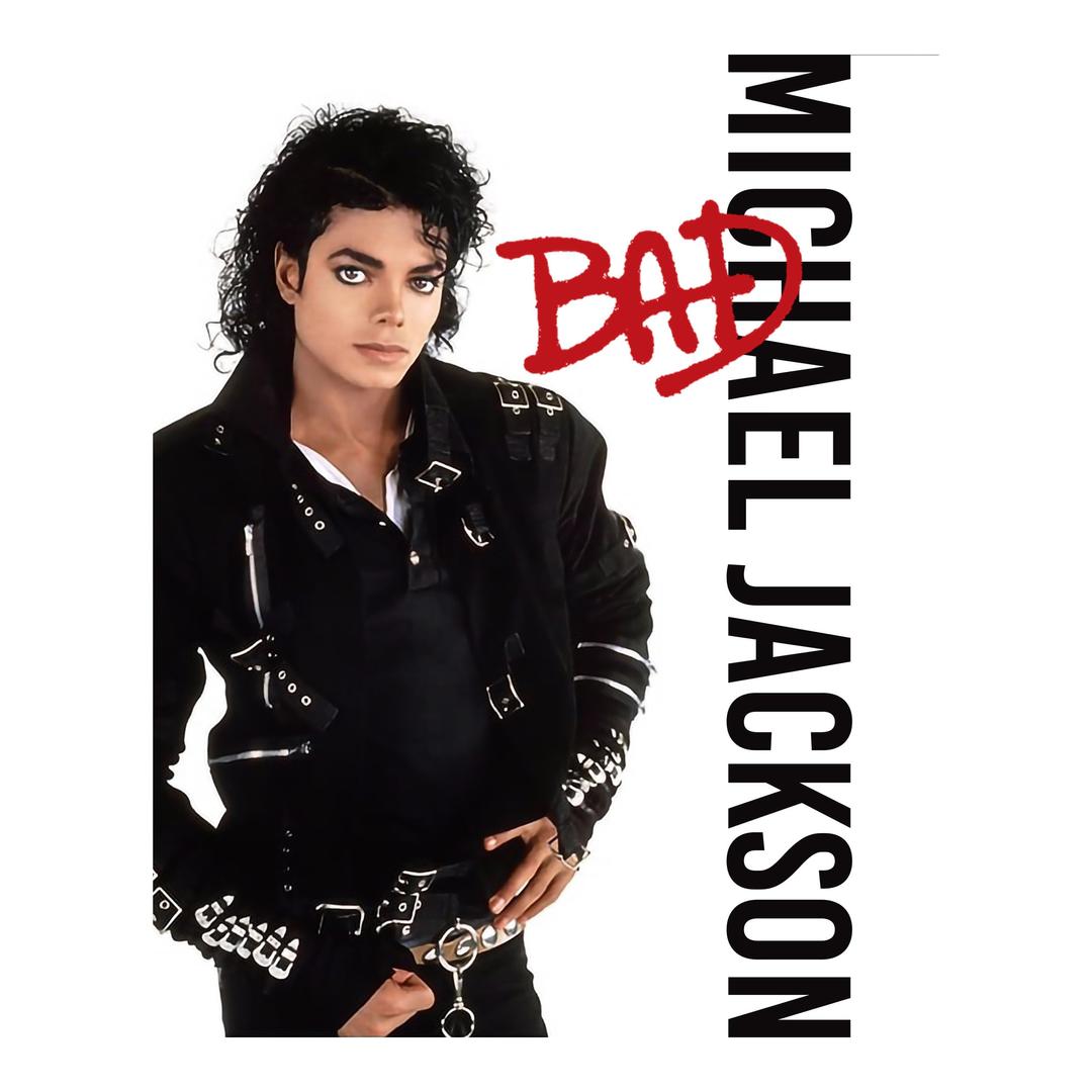 Michael Jackson Bad - 80s Music Album Wall Art Print, Perfect Wall Art Decor for Home, Dorm, Bedroom, Living Room, & Music Room Decor, Great Gift For MJ Fans, Unframed - 8x10"