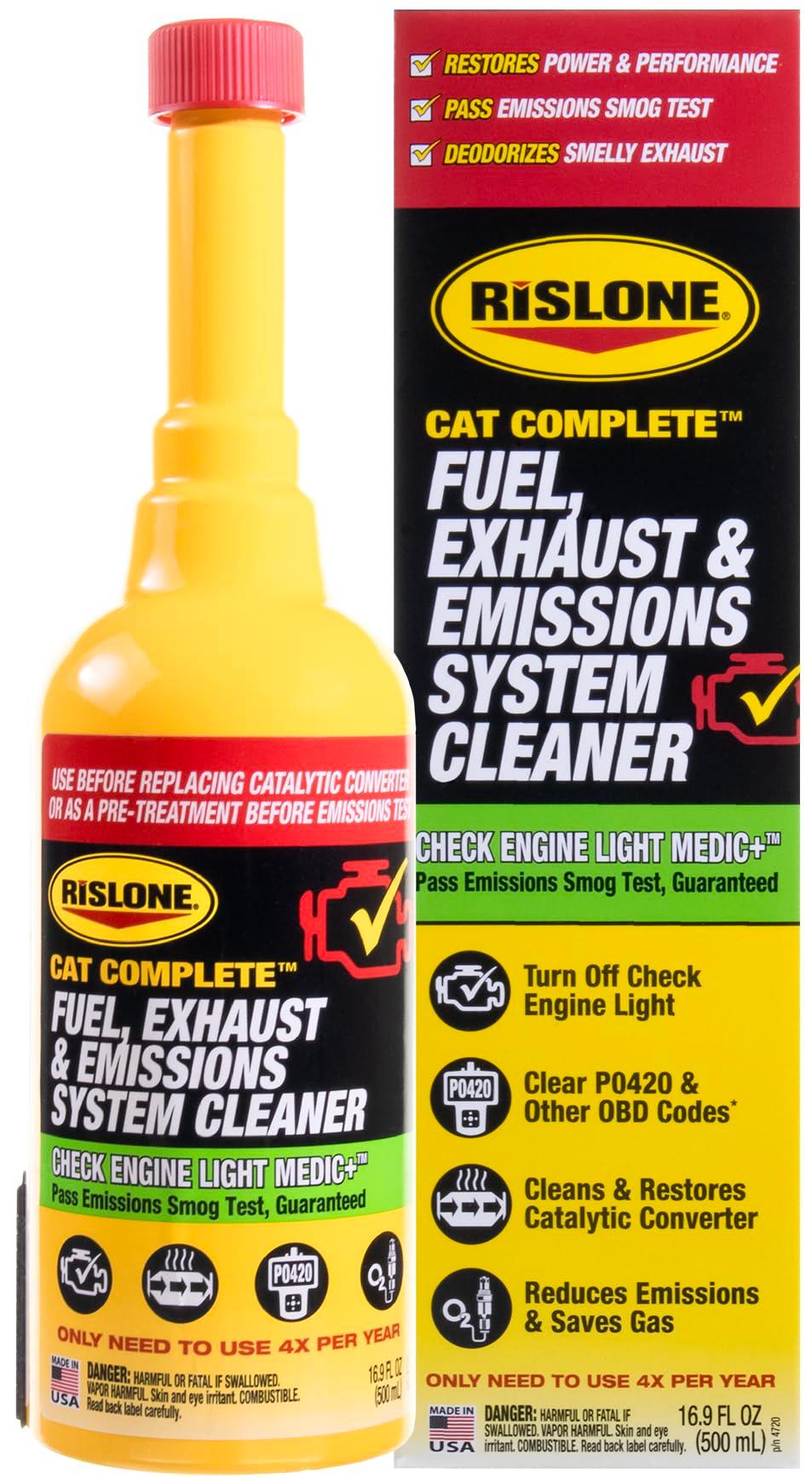 Rislone Cat Complete Fuel, Exhaust and Emissions System Cleaner, Pack of 1