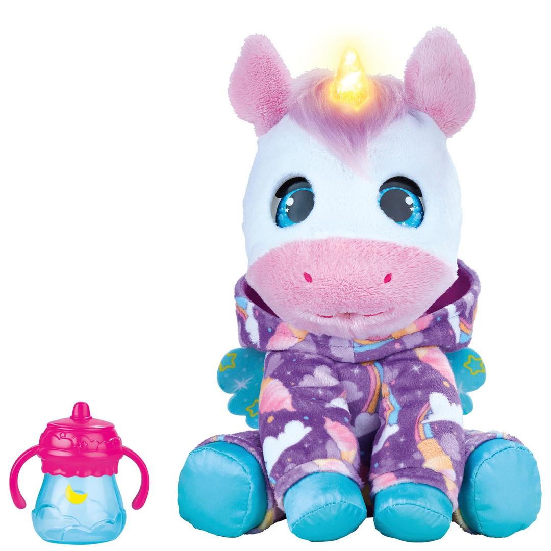 furReal Sweet Jammiecorn Unicorn Interactive 8-inch Plush Stuffed Animal with Lights and Over 30 Sounds and Reactions, Kids Toys for Ages 4 Up by Just Play