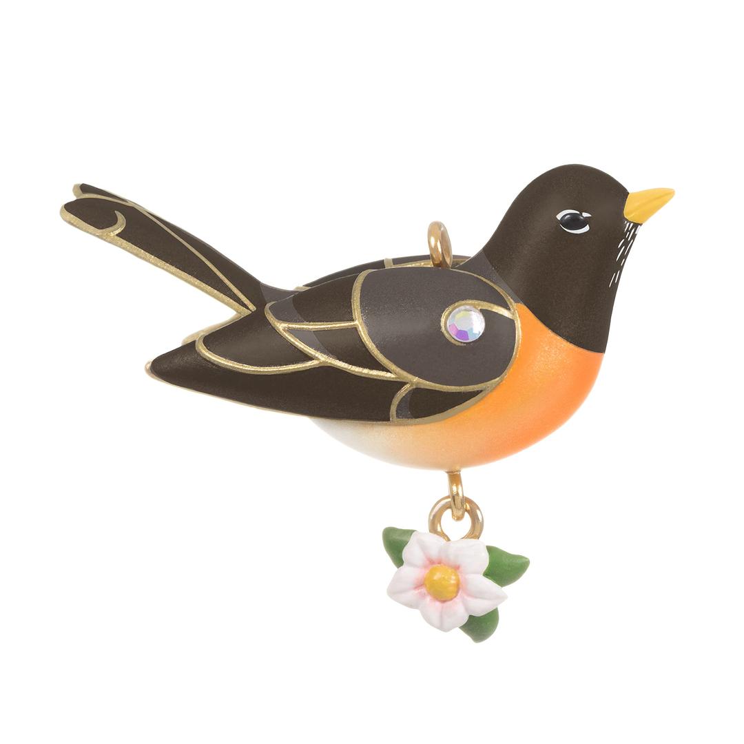 Hallmark KeepsakeChristmas Ornament 2021, Mini Spring Robin, 1.16"