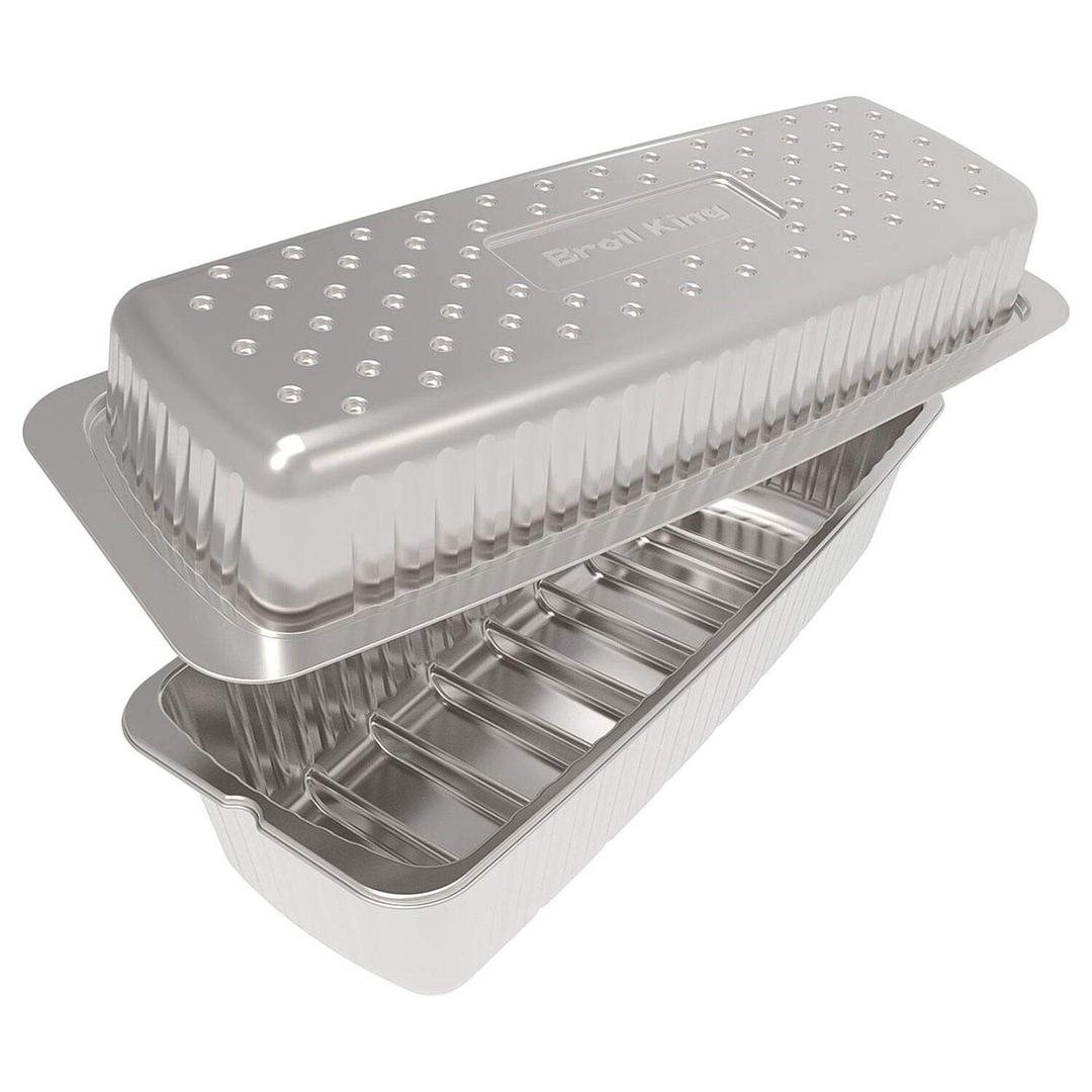 Broil King 69616 Aluminum Rib Roaster Liners, edelstahl