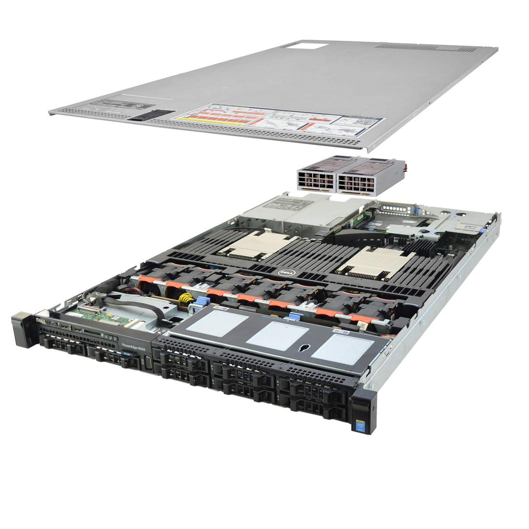 Premium Dell PowerEdge R630 8 Bay SFF 1U Rackmount Server, 2X Xeon E5-2680 V3 2.5GHz 12 Core, 192GB DDR4 RAM, 8X 900GB 10K SAS 2.5 Drives, 2X 750W PSUs, 1 Year Warranty (Renewed)