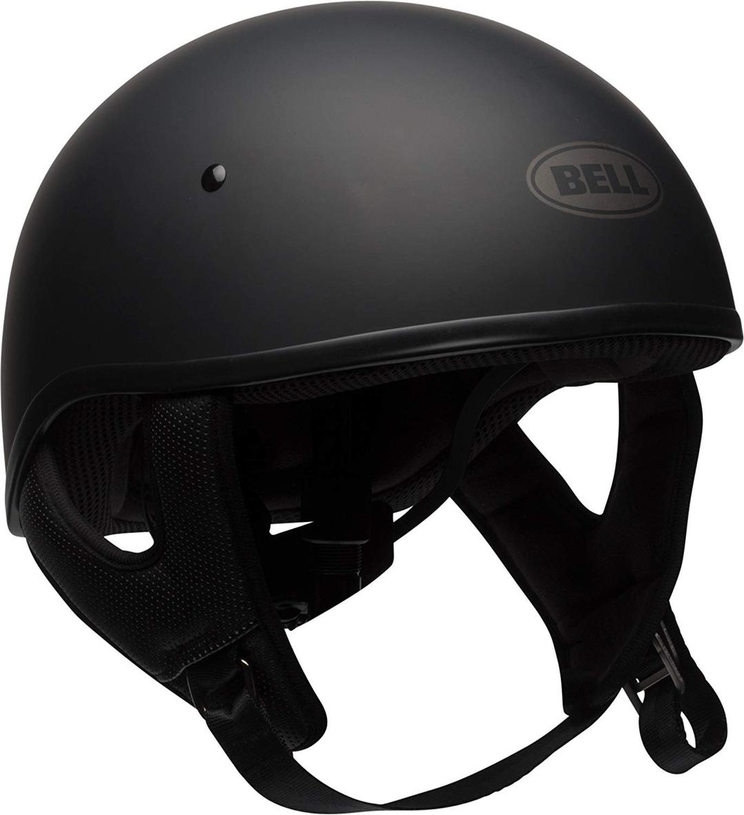 BELLPit Boss "Sport" Unisex-Adult Half Street Helmet (Solid Matte Black, Large) (D.O.T.-Certified)